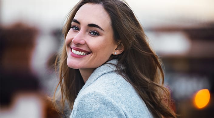 mulher sorrindo